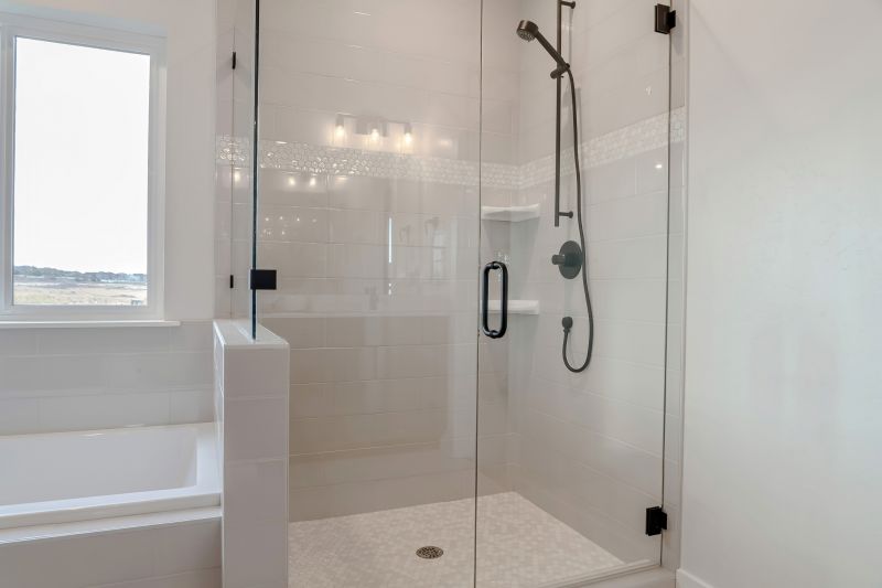 Open Shower Design with Minimal Framing